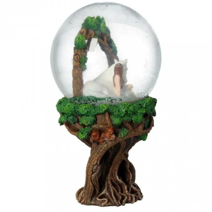 Nemesis Now Anne Stokes Pure Heart Unicorn Snow Globe 18cm