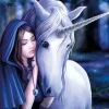 Eastgate Anne Stokes Solace Unicorn Card