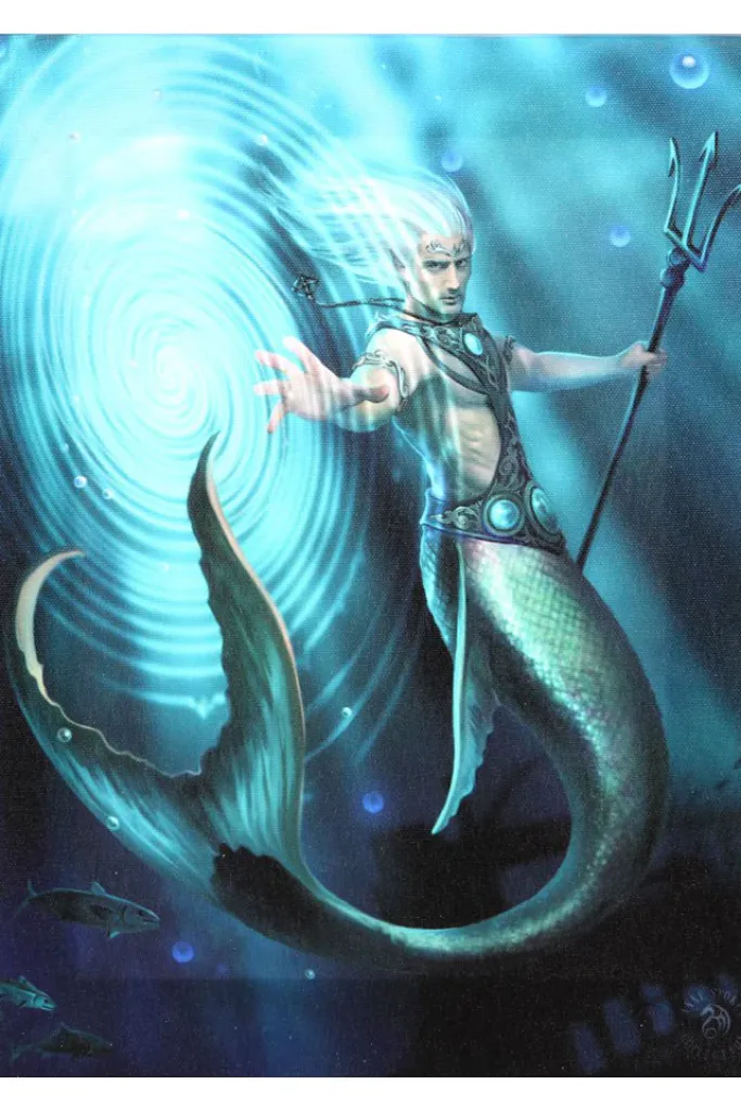 Something Different Anne Stokes Water Element Wizard Picture
