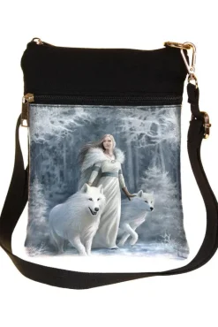Nemesis Now Anne Stokes Winter Guardians Wolves Shoulder Bag