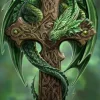 Eastgate Anne Stokes Woodland Guardian Greetings Card