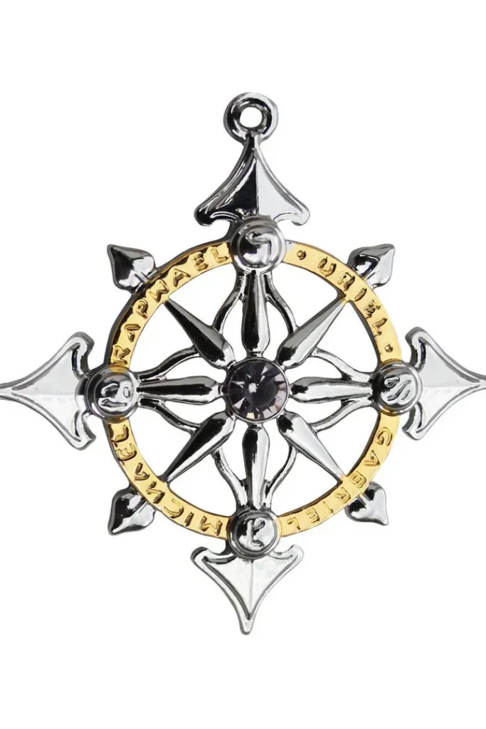Mystic Kabbalah Archangel Compass Necklace