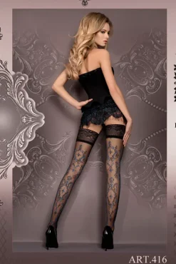 Ballerina 416 Hold Ups Stockings Black