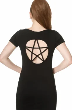 Banned 9 Lives Sphinx Bodycon Mini Dress (M, L)