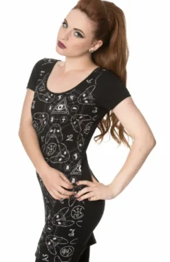 Banned 9 Lives Sphinx Bodycon Mini Dress (M, L)