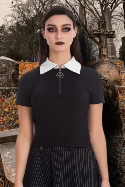 Banned Haunted Doll Collar Top