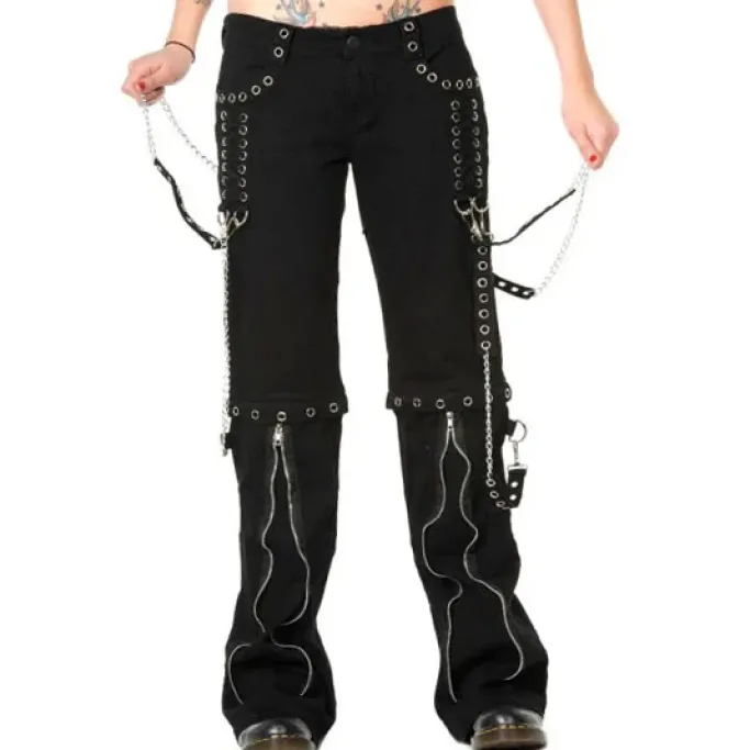 Banned Ladies Zip off Bondage Trousers/Shorts