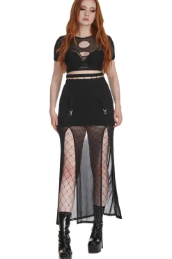 Banned Moody Melody Slit Skirt