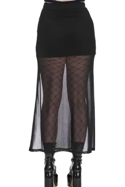 Banned Moody Melody Slit Skirt
