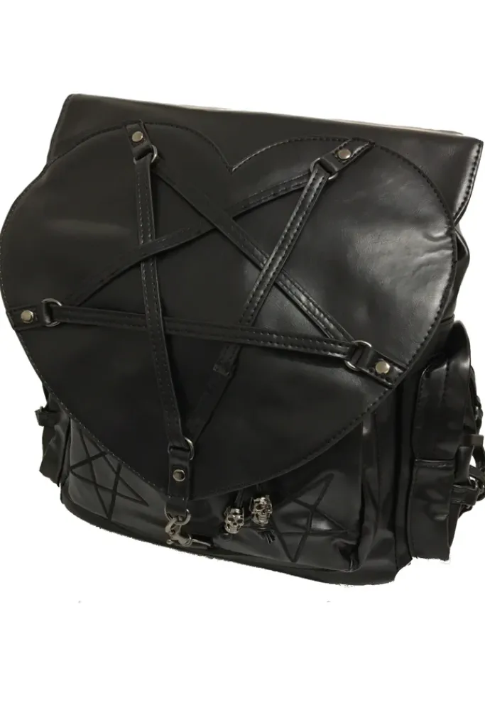 Banned Pentagram Heart Bag