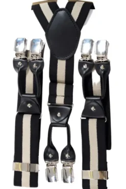 Banned Rockabilly Braces Stripe