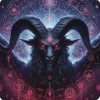 Oakhart Industries Baphomet Coaster Art048