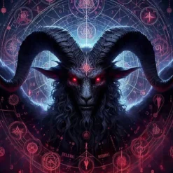 Oakhart Industries Baphomet Coaster Art048