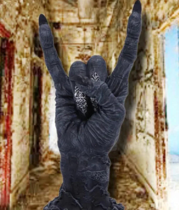 Nemesis Now Baphomet HandBaphomet's Horns Horror Hand Figurine