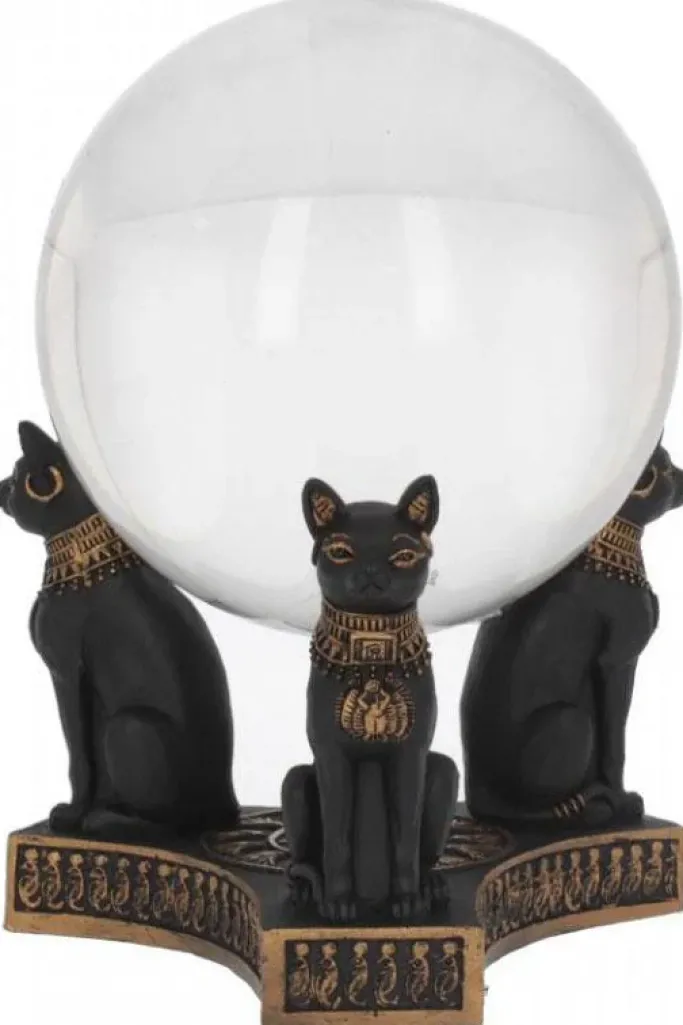 Nemesis Now Bastet's Honour Crystal Ball Holder 12.7cm
