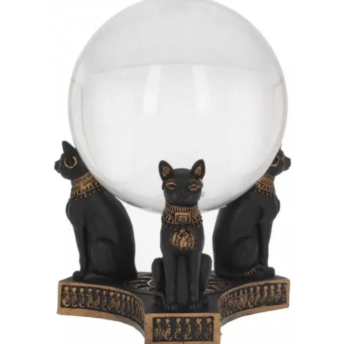 Nemesis Now Bastet's Honour Crystal Ball Holder 12.7cm
