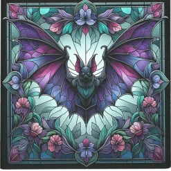 Oakhart Industries Bat Glass Coaster Set