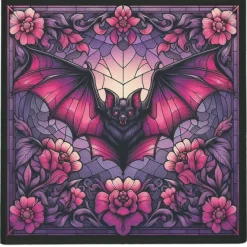 Oakhart Industries Bat Glass Coaster Set
