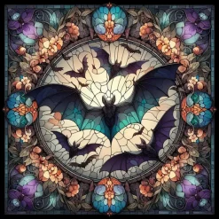 Oakhart Industries Bat Glass Coaster Set