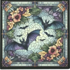 Oakhart Industries Bat Glass Coaster Set
