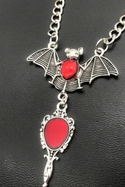 Gothic and Steampunk Jewellery Bat Necklace