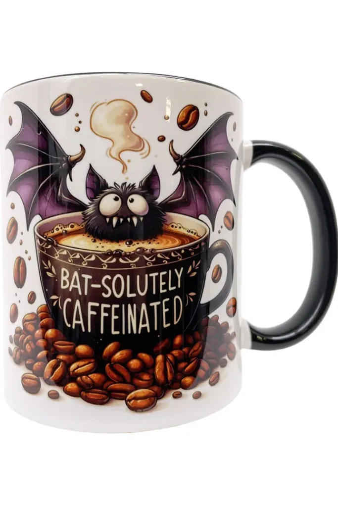 Oakhart Industries Bat Solutely Caffeinated Mug Art052