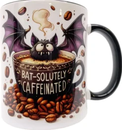 Oakhart Industries Bat Solutely Caffeinated Mug Art052