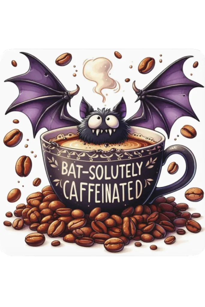 Oakhart Industries Bat Solutely Caffeinated Mug Art052