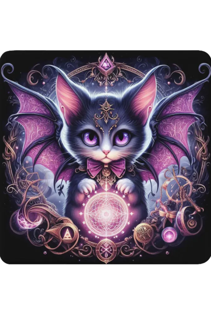 Oakhart Industries Batcat Coaster Art060
