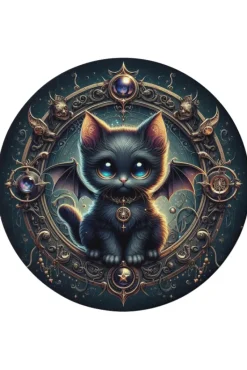 Oakhart Industries Batcat Coaster Art055