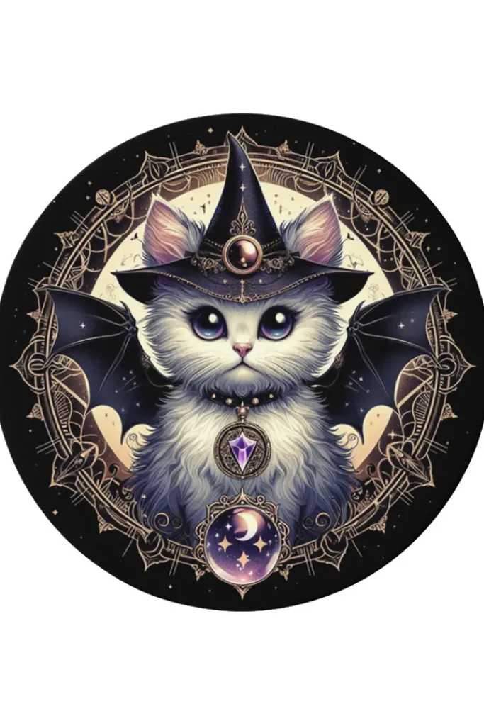 Oakhart Industries Batcat Coaster Art053