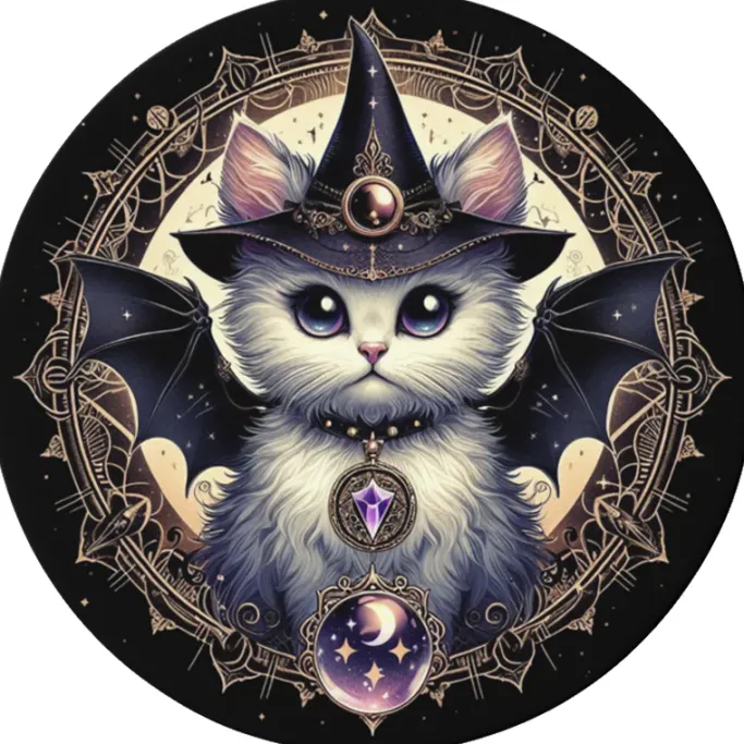 Oakhart Industries Batcat Coaster Art053