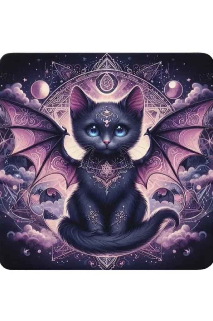 Oakhart Industries Batcat Coaster Art090