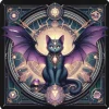 Oakhart Industries Batcat Coaster Art091