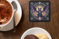 Oakhart Industries Batcat Coaster Art091