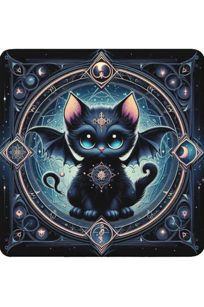 Oakhart Industries Batcat Coaster Art061