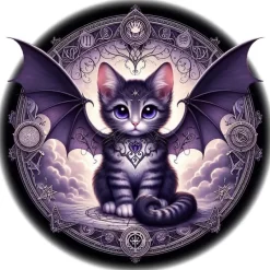 Oakhart Industries Batcat Coaster Art054
