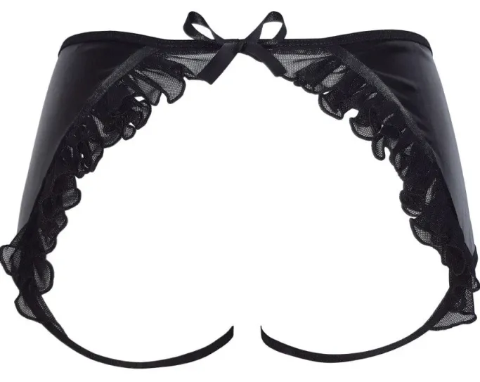Beauty Night Doris Metallic Black Panties