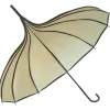 Soake Beige Ribbed Pagoda Umbrella / Ivory Parasol