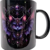 Oakhart Industries Black BatCat Mug Art096