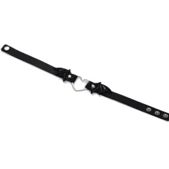 Gothic Collars Black Batwing Heart Choker