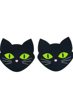 Nipple Pasties Black Cat Glow in the Dark Pasties