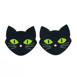 Nipple Pasties Black Cat Glow in the Dark Pasties