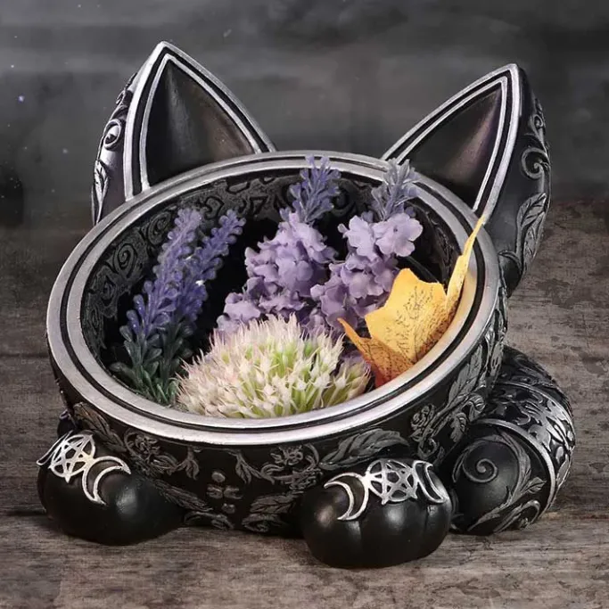 Nemesis Now Black Cat Magic Trinket Bowl