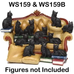 Puckator Black Cat Sofa Figure Display Stand