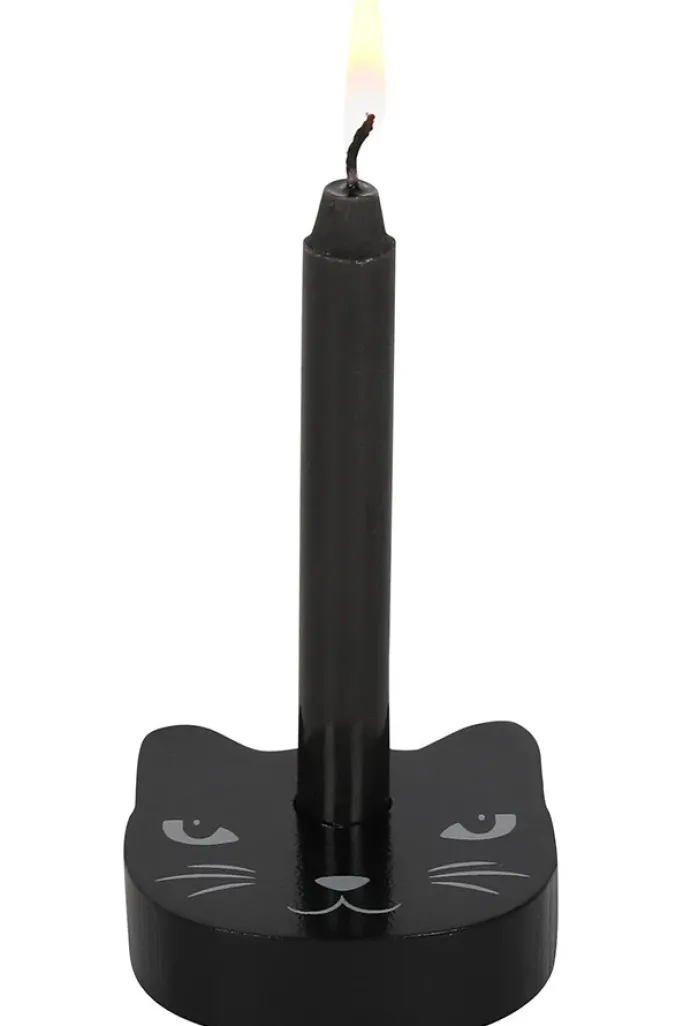 Something Different Black Cat Spell Candle Holder