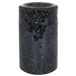 Something Different Black Crackle Pillar Oil Burner
