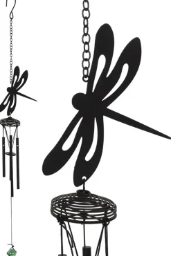 Something Different Black Dragonfly Windchime