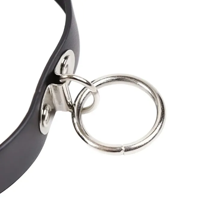 Gothic Collars Black Gothic Collar with Ring