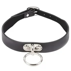 Gothic Collars Black Gothic Collar with Ring